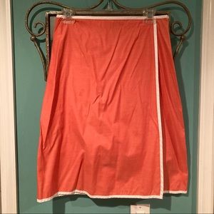 NWOT Banana Republic Sz 6 faux-wrap orange skirt